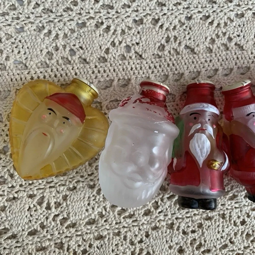 Vintage Old World Christmas Glass String Light Covers 1970s